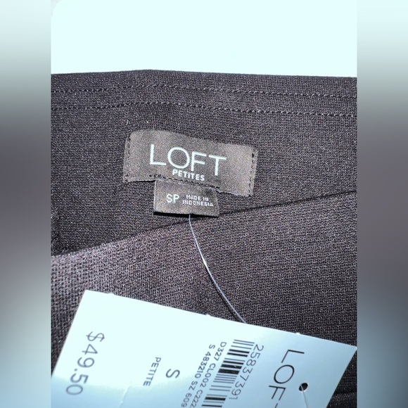 LOFT SIGNATURE SOFTBLEND LEGGINGS. BLACK, HIGH WAISTED, WIDE WAISTBAND. 
P SMALL - Picture 11 of 12